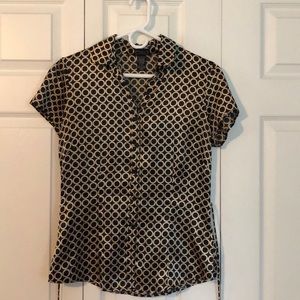Vixen Black & Gold Blouse